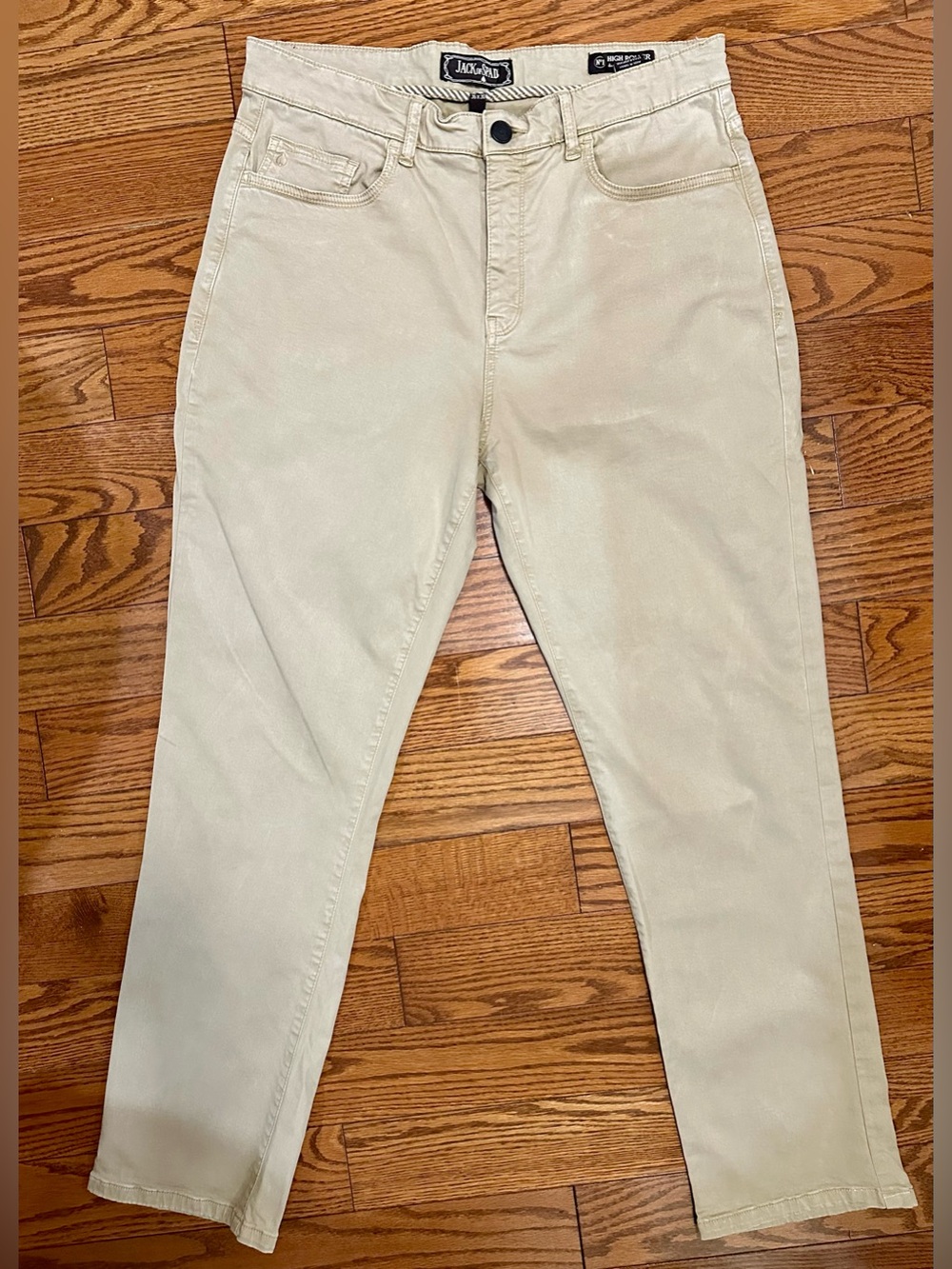 Jack of Spades High Roller Style Tan Sateen Pants